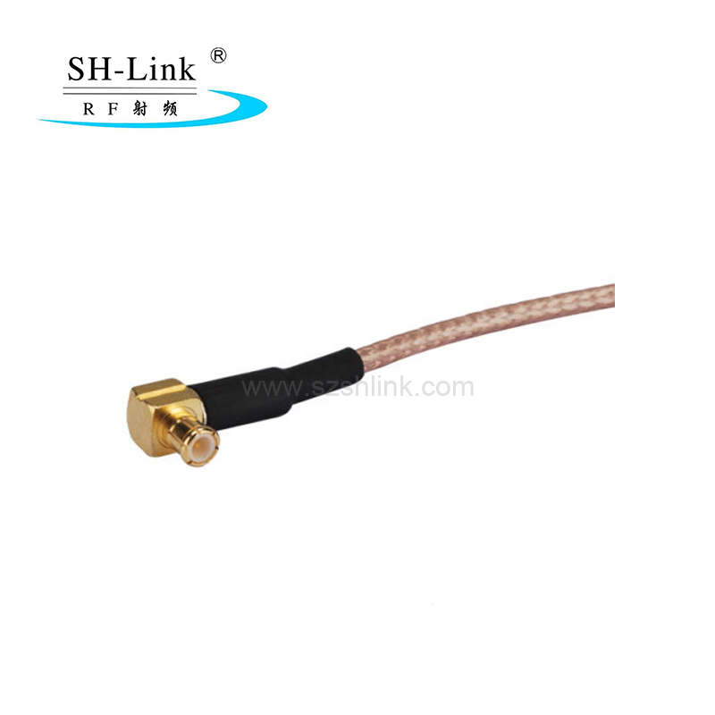 F female to MCX male with RG316 coaxial cable assembly